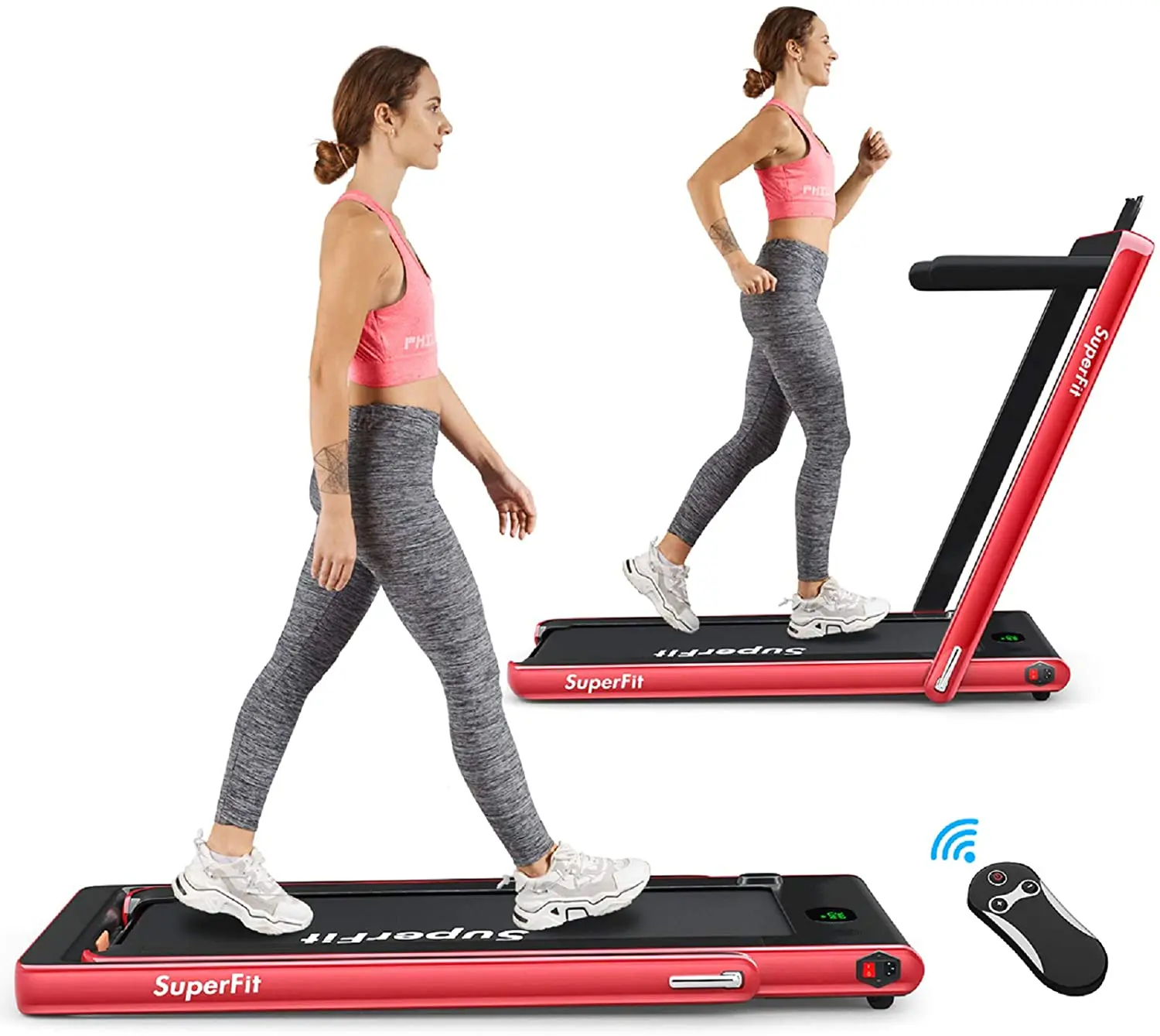 top treadmill 2021 Goplus 2 in 1 Folding Treadmill